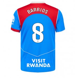 Atletico Madrid Pablo Barrios #8 Jalkapallovaatteet Kolmaspaita 2025-26 Lyhythihainen